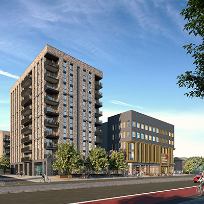 wide view of Greenwich campus